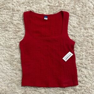 Red old navy tank top